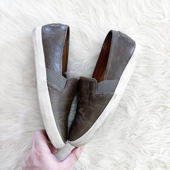 Frye Dylan Ash Leather Slip On Sneaker - Picture 6 of 9